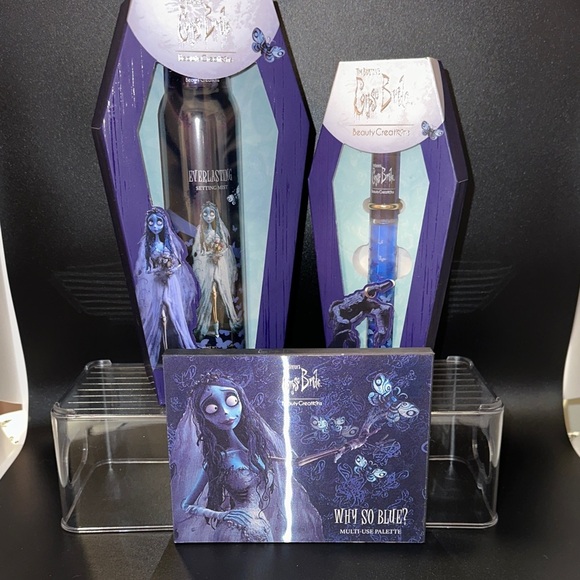 Beauty Creations Other - Beauty Creations Why So Blue? Eyeshadow Palette, Setting Spray and Lip Oil.